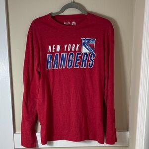 New York Rangers Red Long Sleeve Lounge Shirt